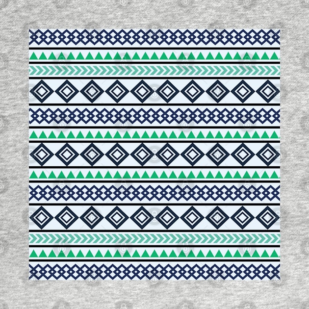 Tribal pattern in ocean colors by SamridhiVerma18